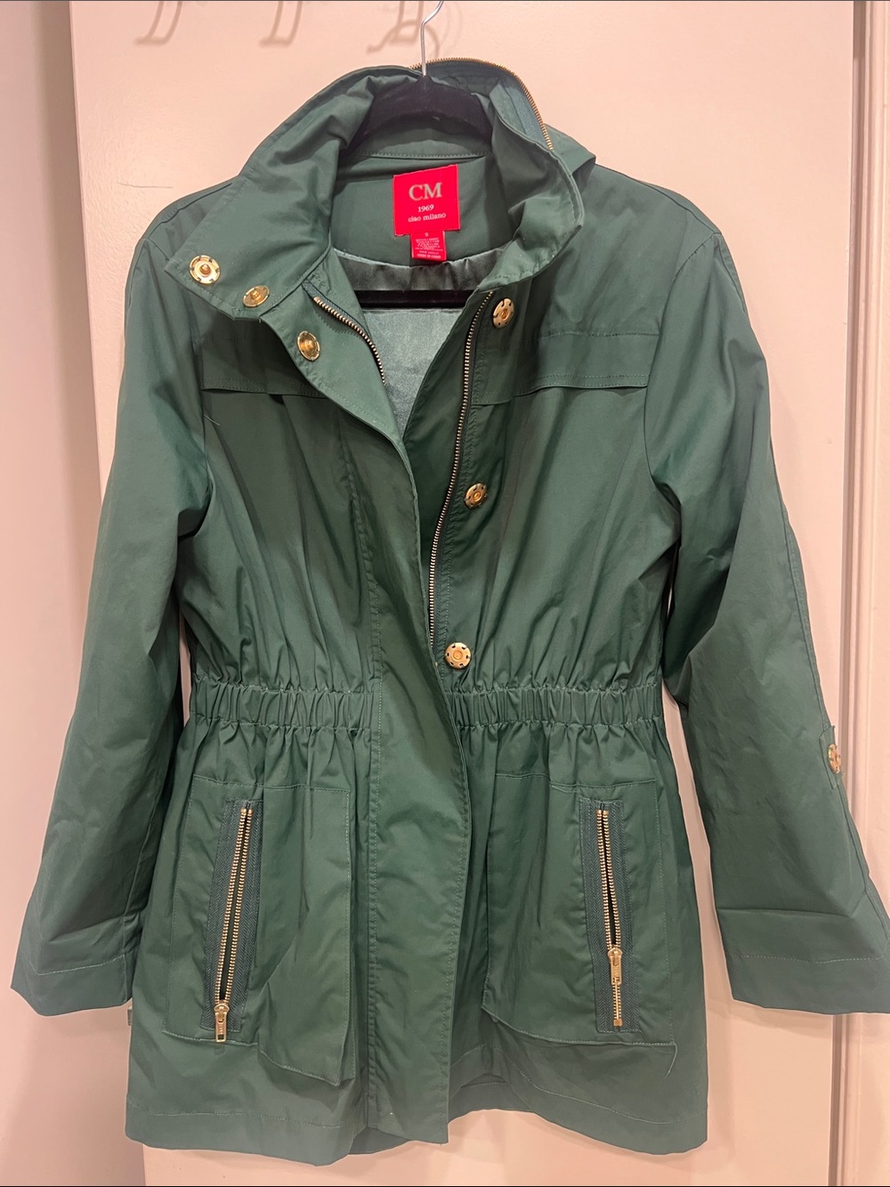 CM Green Drawstring Waist Utility Jacket